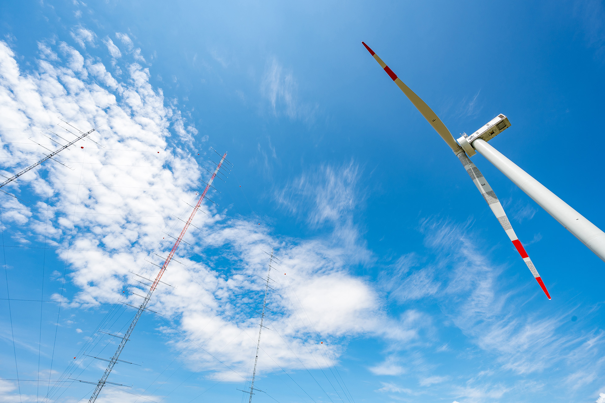 Blue sky over the research park