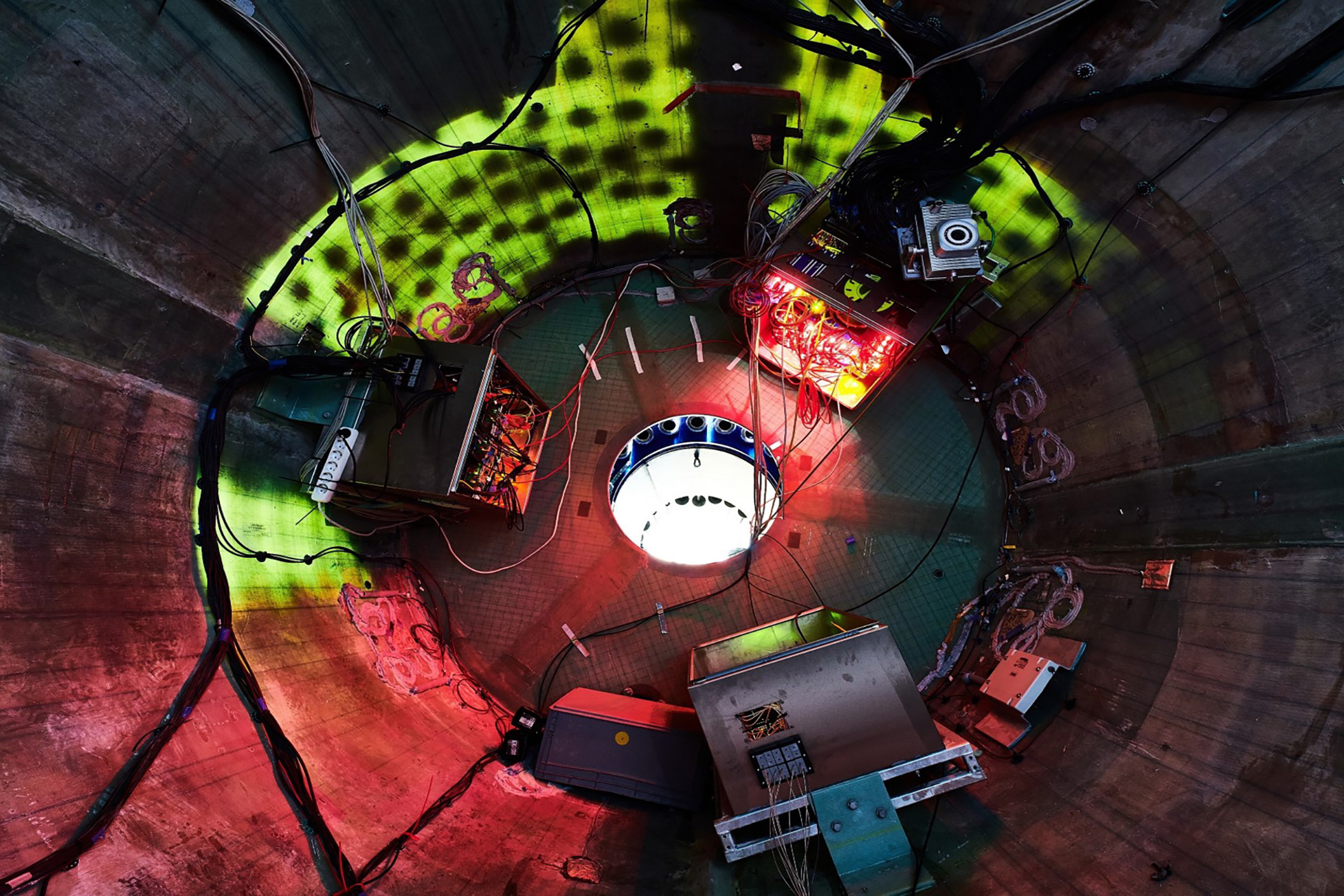 View inside the rotor blade