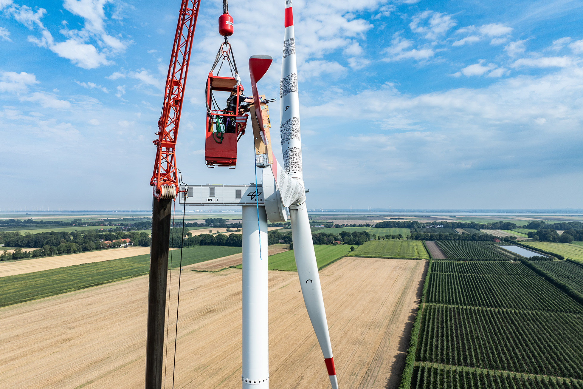 Tests on the rotor blade