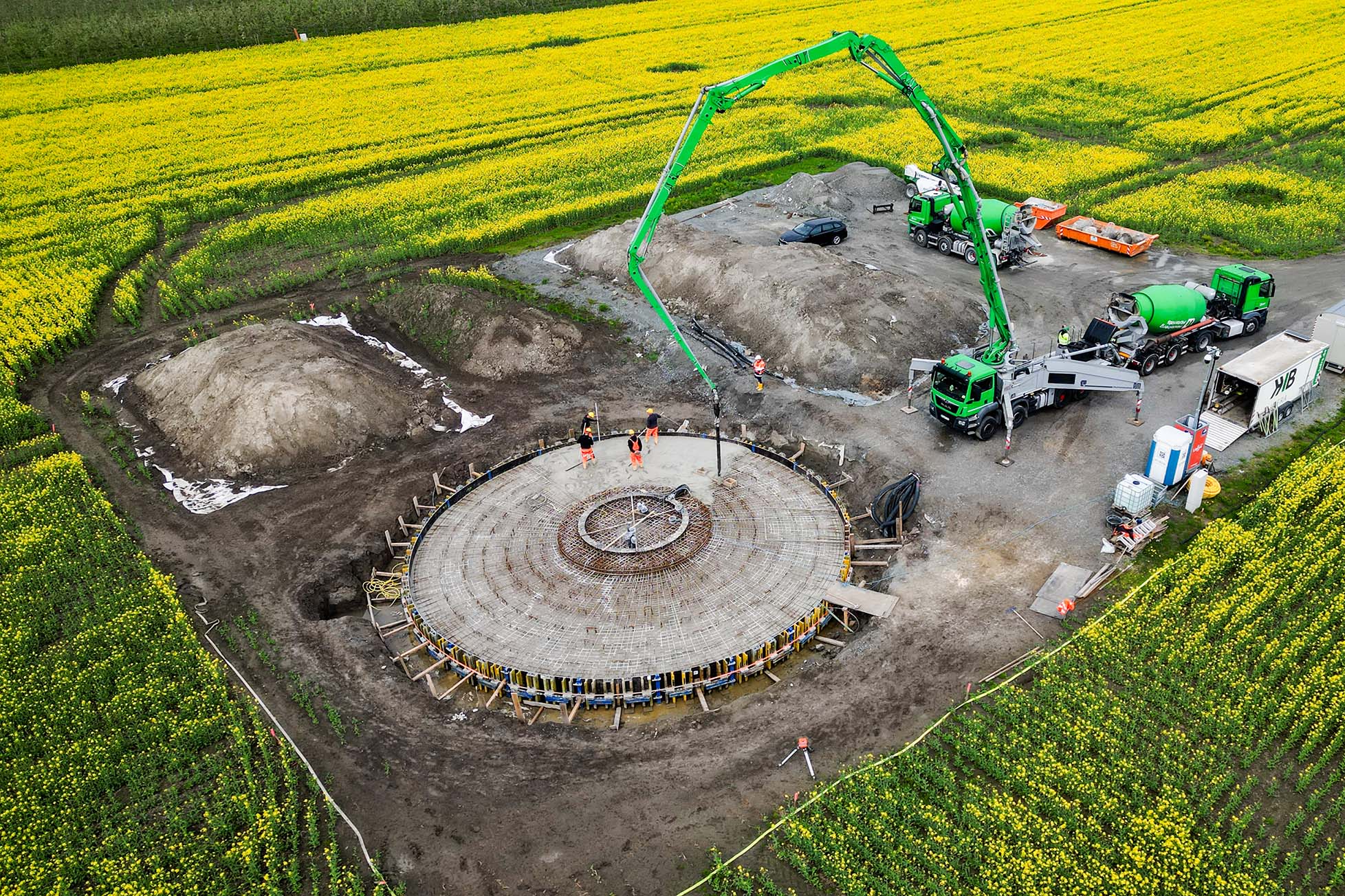 Concreting of the OPUS 3 foundation